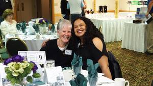 Alice Hardin, second year official for the Central Washington Volleyball Board of Officials.