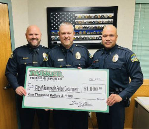 A grant for Sports Equipment Helps Sunnyside Police Support Sports & Community Safety!